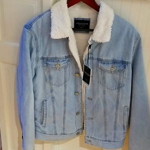 Fleece-lined jean jacket NWT
